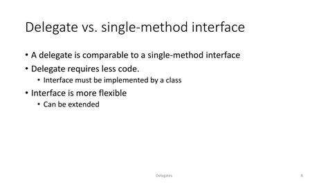 C# Interface Vs Delegate