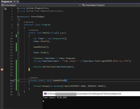 C# Nested Stopwatch