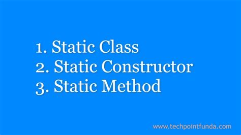 C# Static Constructor In Static Class
