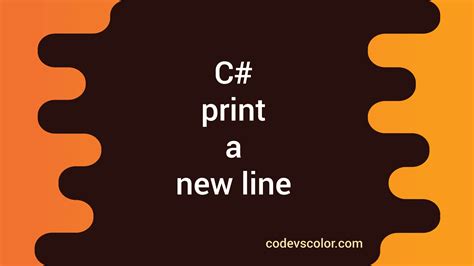 C# String Print New Line