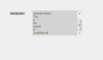 C# Textbox Scrollbar Color