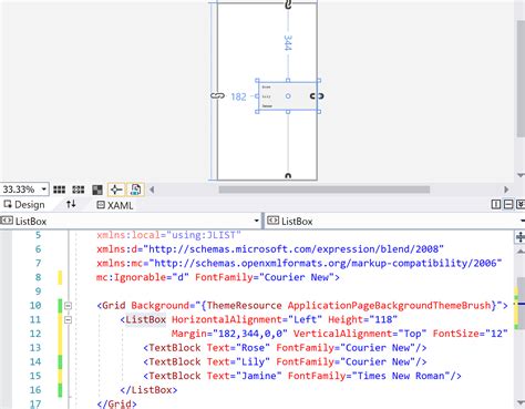 C# Xaml Listview Scrollbar