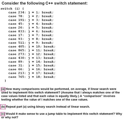 C++ Case Statement Multiple Values