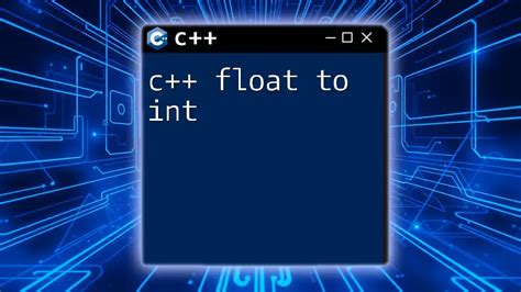 C++ Float Plus Int