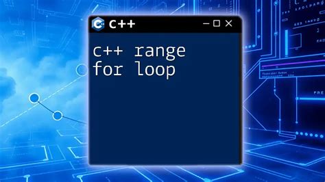 C++ Range Loop Iterator