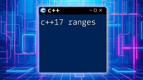 C++ Ranges List