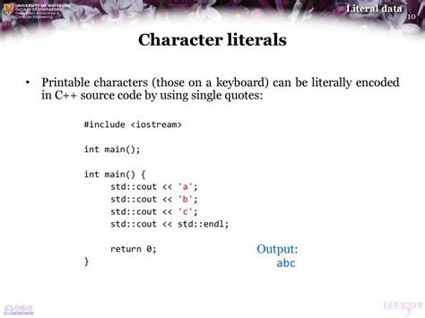 C++ Std Set Of All Printable Characters