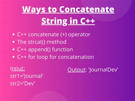 C++ String Konkatenation