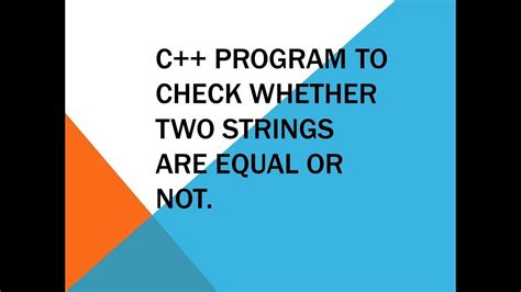 C++ Strings Not Equal