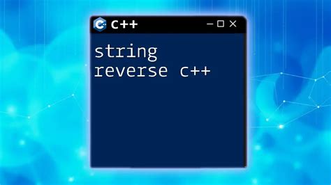 C++ Stringstream Reverse