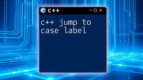 C++ Switch Default Jump To Case Label