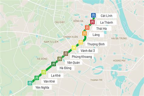 các tuyến tàu điện hà nội