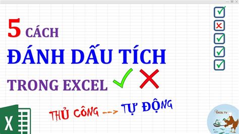 cách đánh dấu tích