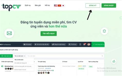 cách đăng tuyển trên topcv