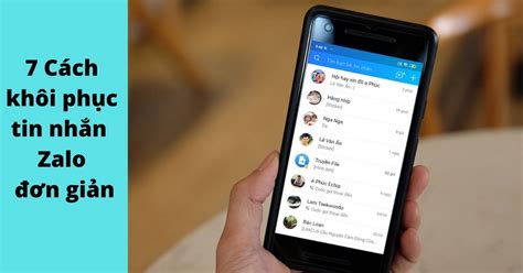 cách khôi phục tin nhắn zalo trên điện thoại
