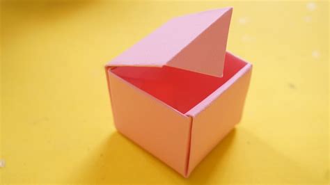 cách làm cái hộp bằng giấy