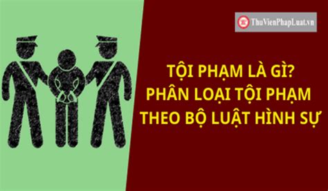 cách phân loại tội phạm