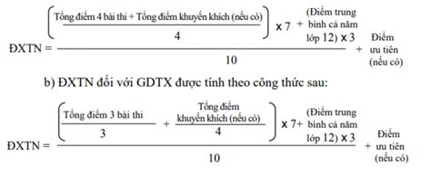 cách tính điểm xét tốt nghiệp