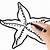 cómo dibujar una estrella de mar paso a paso