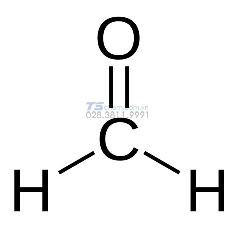 công thức cấu tạo thu gọn của formaldehyde là