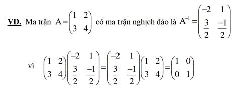 công thức ma trận nghịch đảo