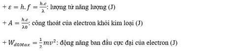 công thức tính giới hạn quang điện