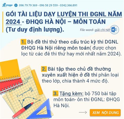 cấu trúc đề thi đgnl 2024