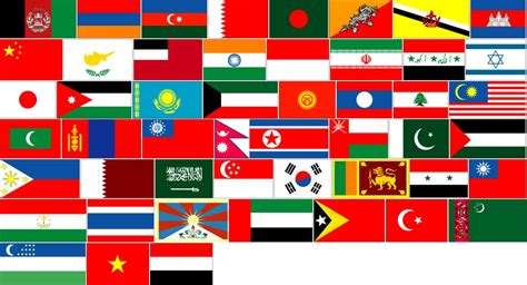 cờ các nước châu á