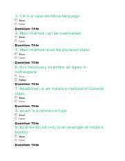 c is case sensitive language true or false