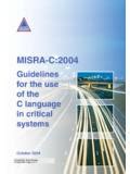 c language guidelines