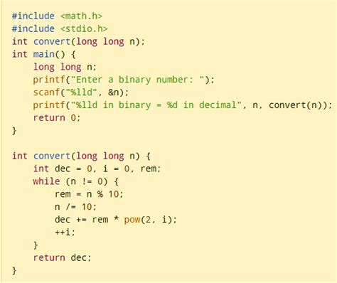 c language programming code