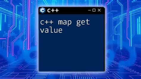 c map get value of key