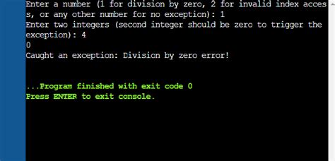 C Multiple Exceptions