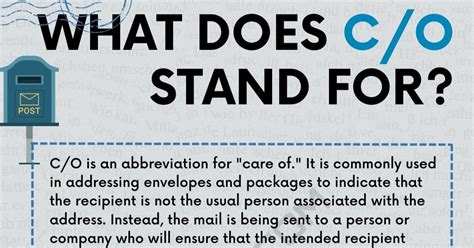 Unlocking the Mystery: What Does C O Meaning Really Stand For?