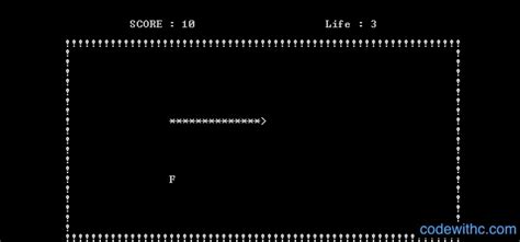C Program Project Snake Game