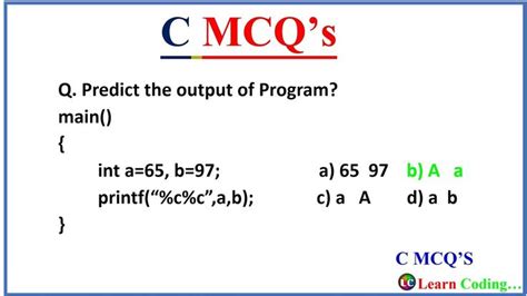 c programming coding questions and answers for freshers