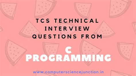 c programming interview questions in tcs