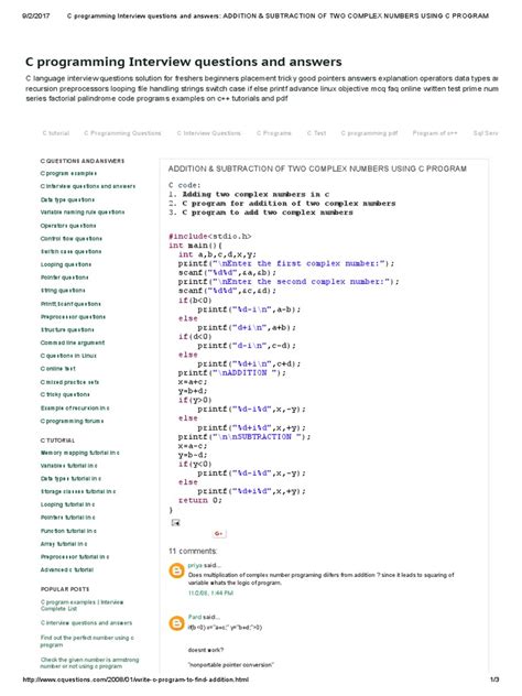 c programming language programs pdf