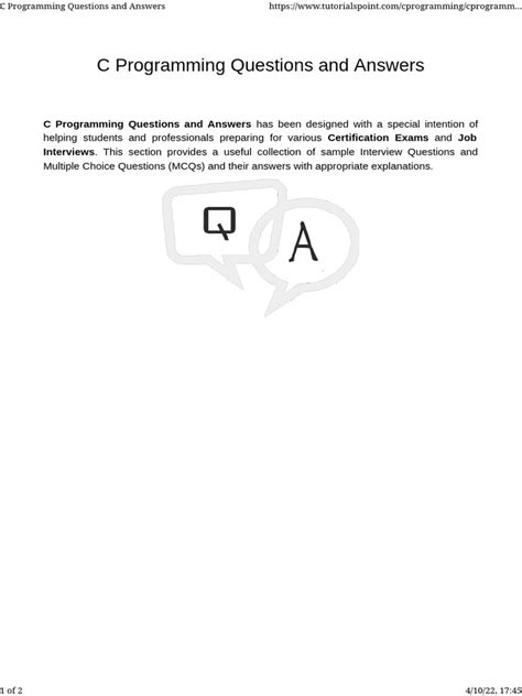c programming questions and answers for semester