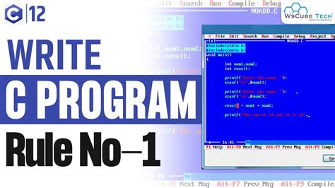 c programming rules