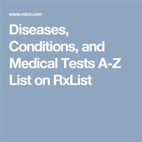 c rxlist used for searching by condition