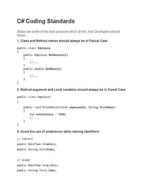 c sharp programming language pdf