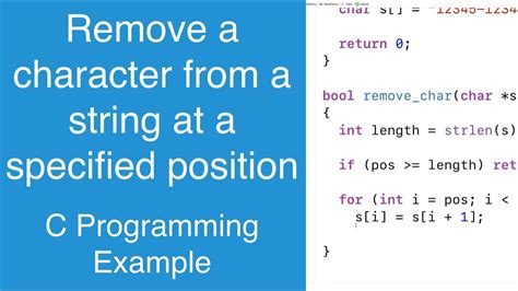 Remove Duplicates From String Easy C Program YouTube