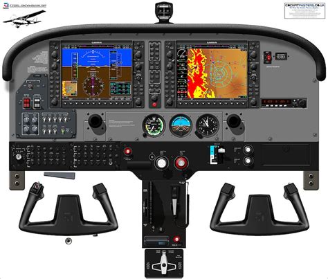 c172 g1000 cockpit poster