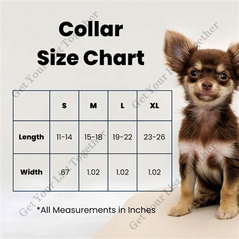 C4 Dog Collar Size Chart