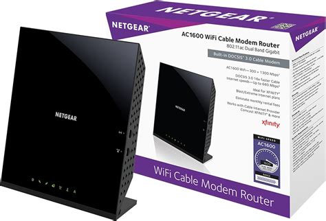 NETGEAR C6250 AC1600 WiFi Cable Modem Router NETGEAR