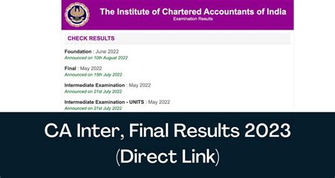 ca inter nov 2023 result link