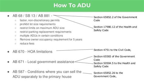 ca laws regarding adu