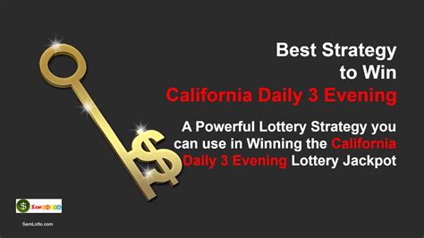 ca lottery daily 3 evening