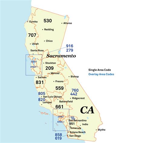 ca phone area code